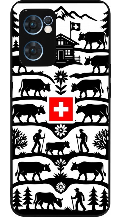 OPPO Reno7 5G Case Hülle - Silikon schwarz Poya Schweiz 3