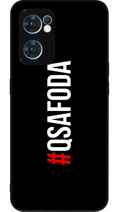 OPPO Reno7 5G Case Hülle - Silikon schwarz Qsafoda 1