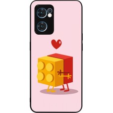OPPO Reno7 5G Case Hülle - Silikon schwarz Saint Valentines Day 26 Puzzle