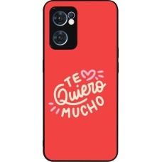 OPPO Reno7 5G Case Hülle - Silikon schwarz Saint Valentines Day 26 Te quiero mucho