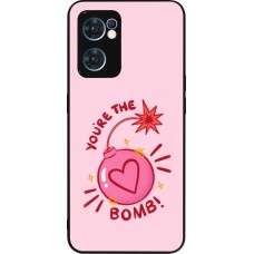 OPPO Reno7 5G Case Hülle - Silikon schwarz Saint Valentines Day 26 You are the bomb