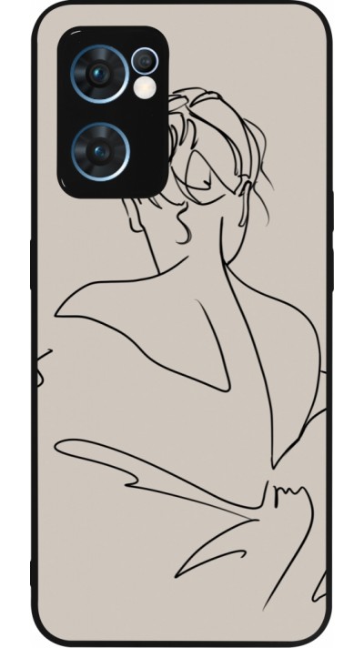 OPPO Reno7 5G Case Hülle - Silikon schwarz Salnikova 05