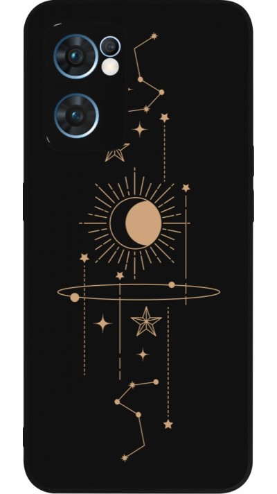 OPPO Reno7 5G Case Hülle - Silikon schwarz Spring 23 astro
