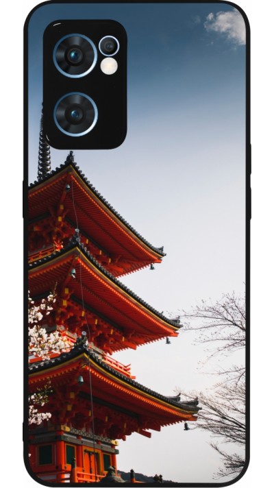 OPPO Reno7 5G Case Hülle - Silikon schwarz Spring 23 Japan