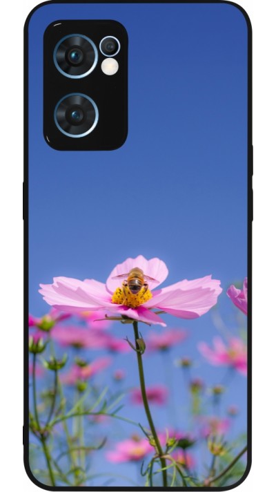 OPPO Reno7 5G Case Hülle - Silikon schwarz Bee on a flower 2026