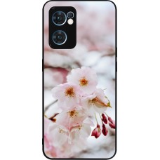 OPPO Reno7 5G Case Hülle - Silikon schwarz Cherry tree Spring 2026