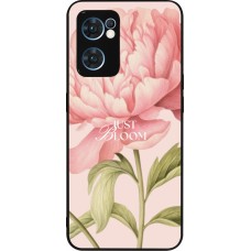 OPPO Reno7 5G Case Hülle - Silikon schwarz Just Bloom 2026