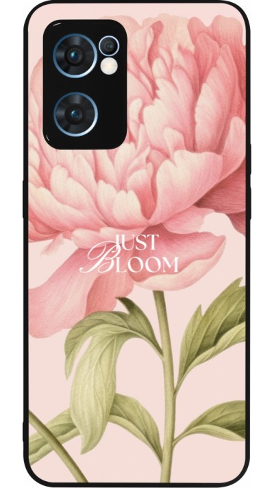 OPPO Reno7 5G Case Hülle - Silikon schwarz Just Bloom 2026