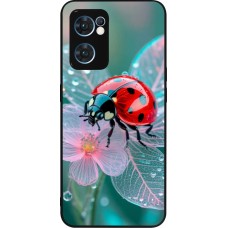OPPO Reno7 5G Case Hülle - Silikon schwarz Ladybird in bloom 2026