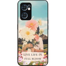 OPPO Reno7 5G Case Hülle - Silikon schwarz Live life in full moon 2026