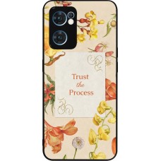 OPPO Reno7 5G Case Hülle - Silikon schwarz Trust the process 2026