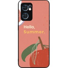 OPPO Reno7 5G Case Hülle - Silikon schwarz Summer 2025 Hello summer