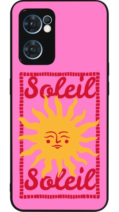 OPPO Reno7 5G Case Hülle - Silikon schwarz Sun sun 2026