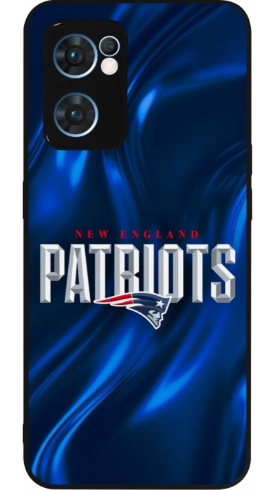 OPPO Reno7 5G Case Hülle - Silikon schwarz Super Bowl 26 Patriots 2