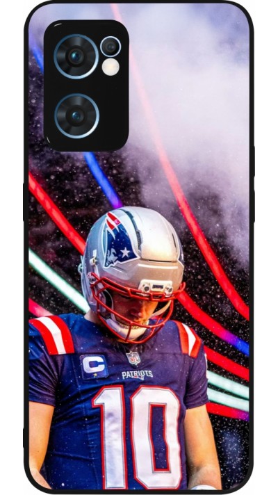 OPPO Reno7 5G Case Hülle - Silikon schwarz Super Bowl 26 Patriots 3
