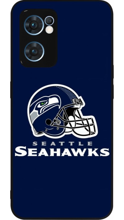 OPPO Reno7 5G Case Hülle - Silikon schwarz Super Bowl 26 Seattle 3