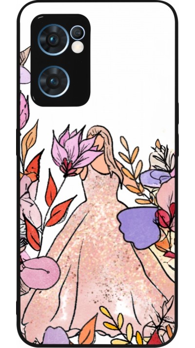 OPPO Reno7 5G Case Hülle - Silikon schwarz Taylor Swift Sketch - White