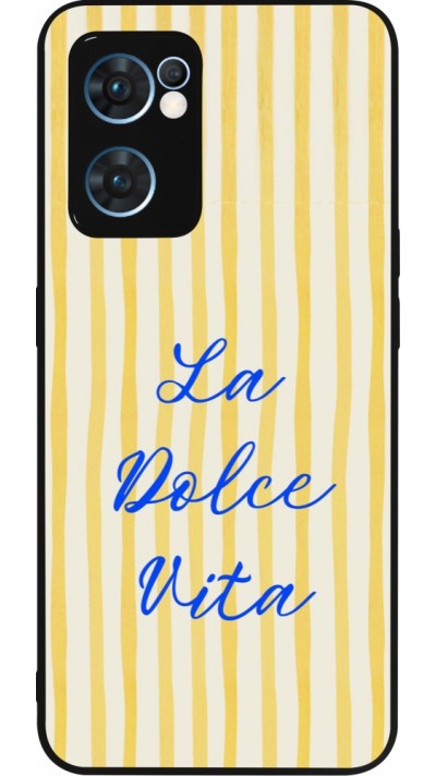 OPPO Reno7 5G Case Hülle - Silikon schwarz The good life 2026