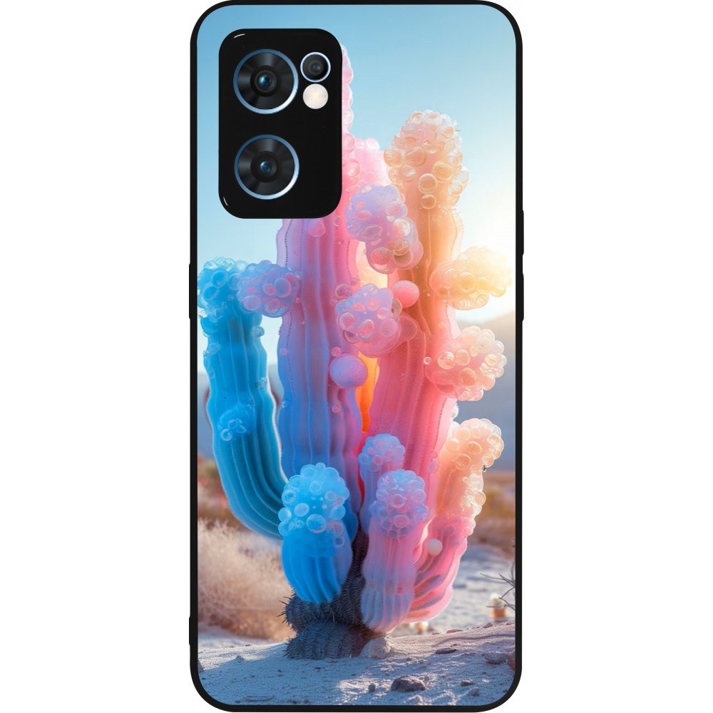OPPO Reno7 5G Case Hülle - Silikon schwarz Artificial vegetation 2025