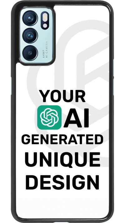 OPPO Reno6 5G Case Hülle - 100% einzigartig erstellt dank Deiner Kreativität und künstlicher Intelligenz (KI)