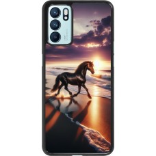 Coque OPPO Reno6 5G - Cheval majestueux plage
