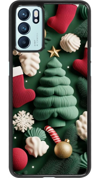 OPPO Reno6 5G Case Hülle - Christmas 25 Christmas textiles