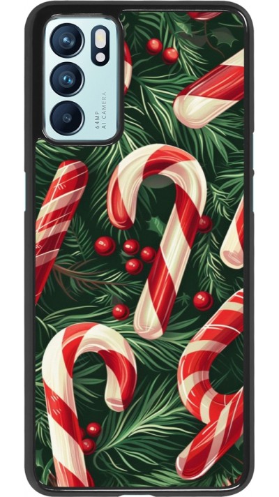OPPO Reno6 5G Case Hülle - Christmas 25 Xmas Stick