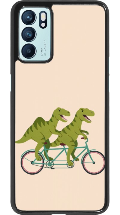 OPPO Reno6 5G Case Hülle - Dinosaurs on bikes 2026