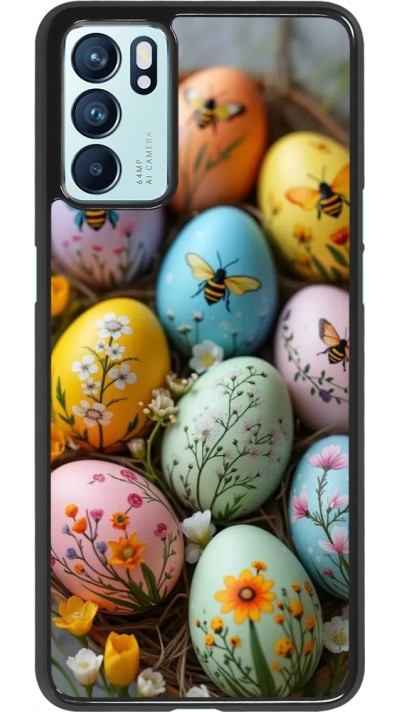 OPPO Reno6 5G Case Hülle - Easter 2026 Eggs with bees