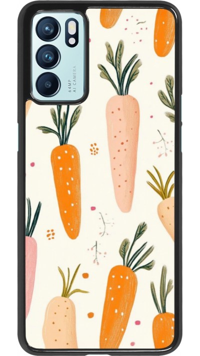OPPO Reno6 5G Case Hülle - Easter 2026 Illustration carrots