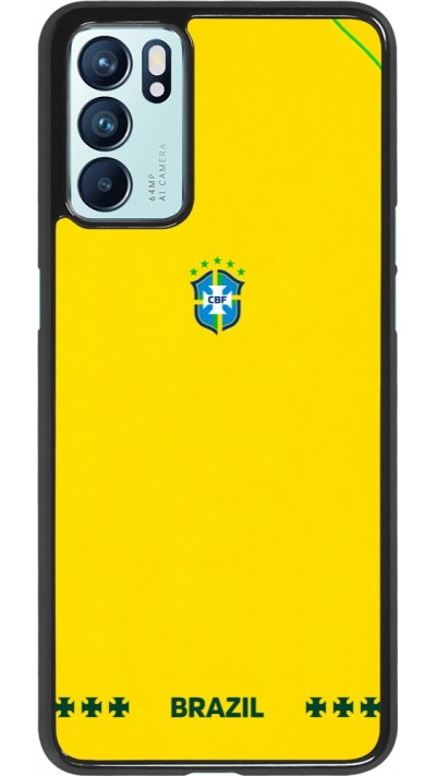 OPPO Reno6 5G Case Hülle - Brasilien 2026 personalisierbares Fussballtrikot