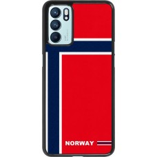 OPPO Reno6 5G Case Hülle - Norwegen 2026 personalisierbares Fussballtrikot