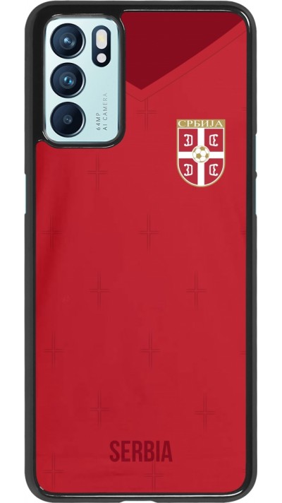 Oppo Reno6 5G Case Hülle - Serbien 2022 personalisierbares Fussballtrikot