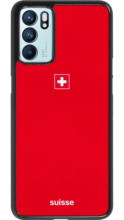OPPO Reno6 5G Case Hülle - Schweiz 2026 personalisierbares Fussballtrikot