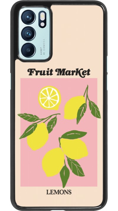 OPPO Reno6 5G Case Hülle - Fruit market lemons 2026
