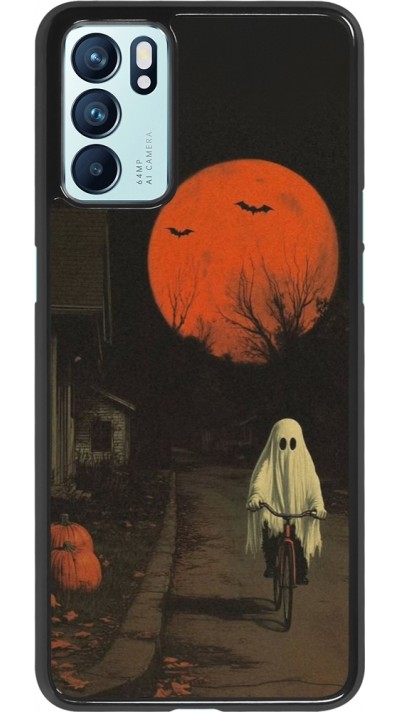 OPPO Reno6 5G Case Hülle - Halloween 2025 Ghost on a bicycle OPPO Reno6 5G Case Hülle - Halloween 2025 Ghost on a bicycle