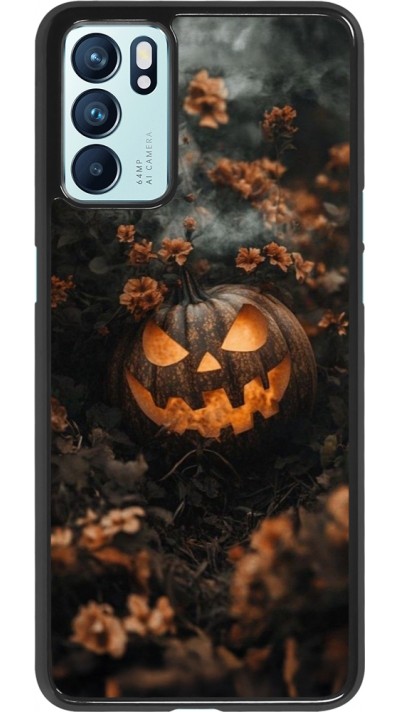 OPPO Reno6 5G Case Hülle - Halloween 2025 Pumpkin with flowers OPPO Reno6 5G Case Hülle - Halloween 2025 Pumpkin with flowers