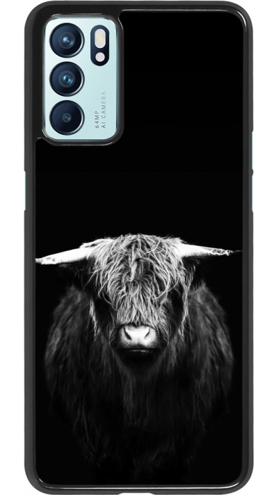 Oppo Reno6 5G Case Hülle - Highland calf black