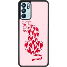OPPO Reno6 5G Case Hülle - Leopard with hearts 2026