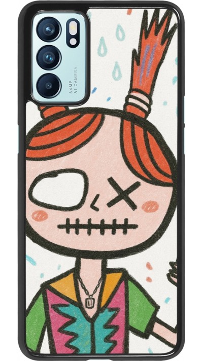 Coque OPPO Reno6 5G - Little Girl Sketch