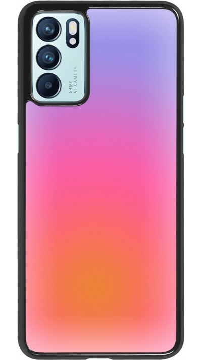 OPPO Reno6 5G Case Hülle - Orange Pink Blue Gradient OPPO Reno6 5G Case Hülle - Orange Pink Blue Gradient