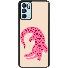 OPPO Reno6 5G Case Hülle - Pink crocodile 2026
