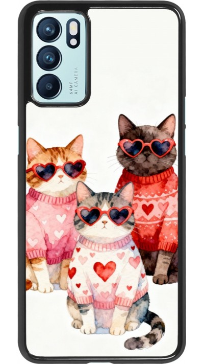 OPPO Reno6 5G Case Hülle - Saint Valentines Day 26 Cat Love