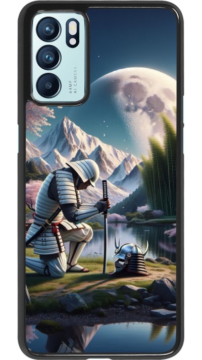 OPPO Reno6 5G Case Hülle - Samurai Katana Mond