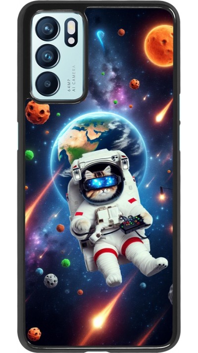 OPPO Reno6 5G Case Hülle - VR SpaceCat Odyssee