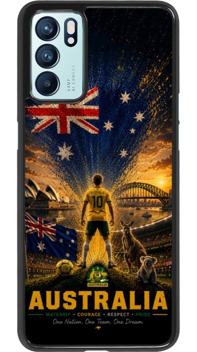 OPPO Reno6 5G Case Hülle - Fussball Australien splash 2026