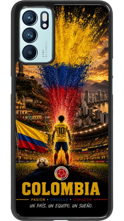 OPPO Reno6 5G Case Hülle - Fussball Kolumbien splash 2026