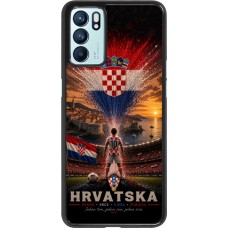 OPPO Reno6 5G Case Hülle - Fussball Kroatien splash 2026