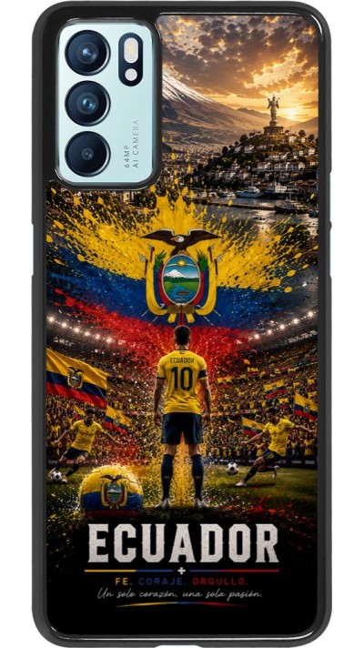 OPPO Reno6 5G Case Hülle - Fussball Ecuador splash 2026