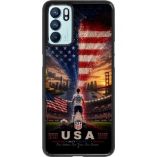 OPPO Reno6 5G Case Hülle - Fussball Vereinigten Staaten splash 2026